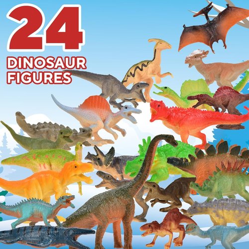 Advent Calendars 2025 - Kids Dinosaur Toys | 24-Day Countdown Christmas Gift for Boys & Girls Ages 3-6