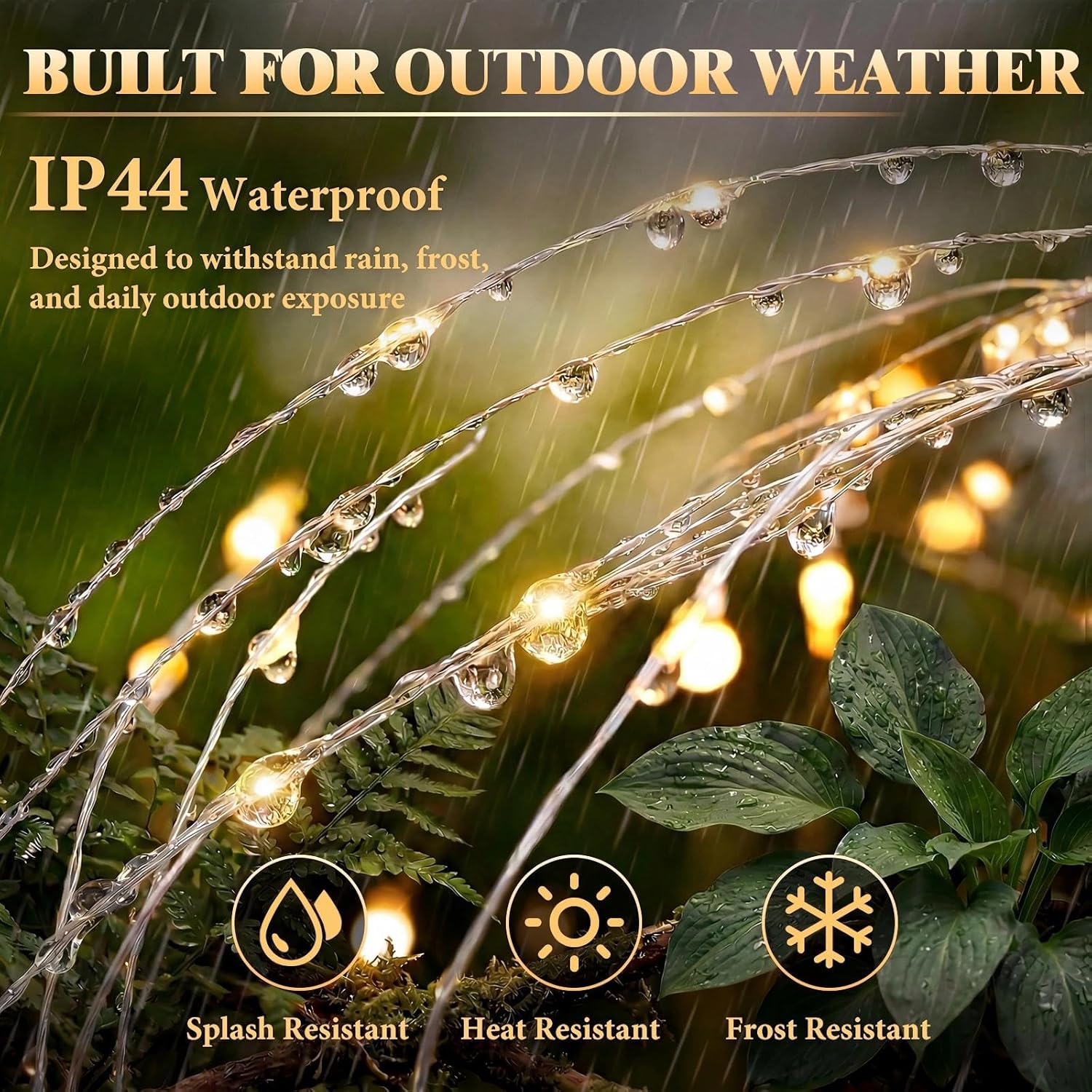 Solar Firework Lights - 120LED Starburst Garden Lights | Waterproof Outdoor Decor with 8 Modes