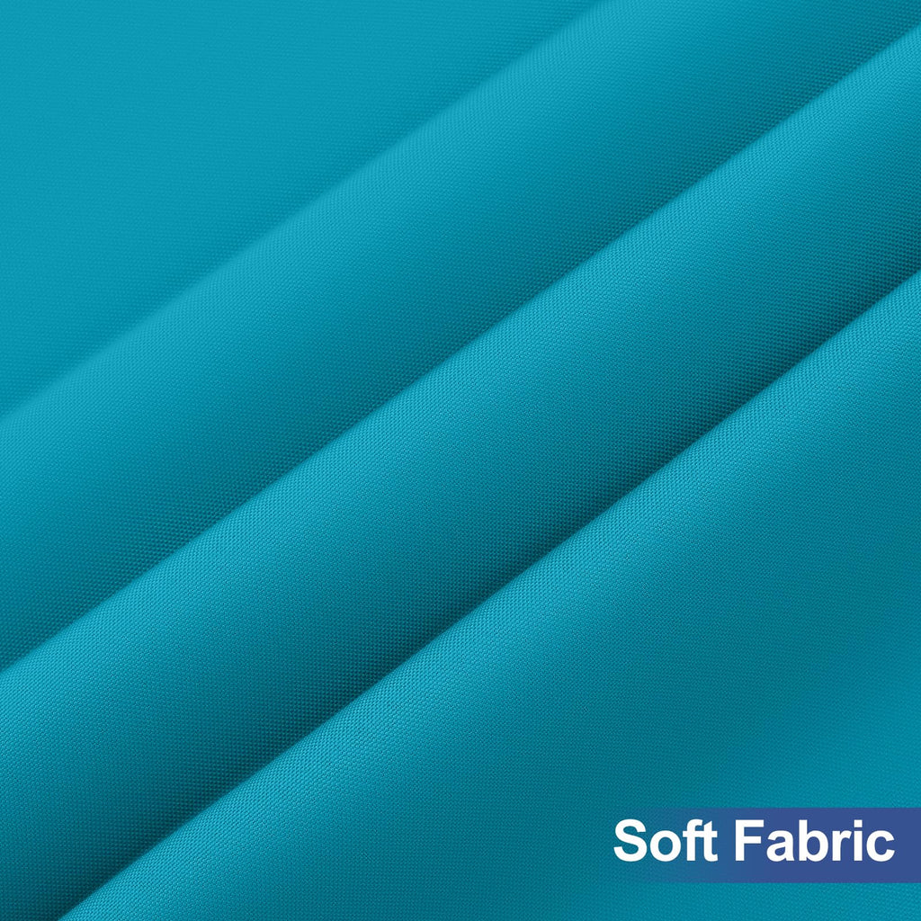 homing 4 Packs 8 Foot Rectangle Table Cloth, Waterproof Polyester Elastic Fitted Tablecloth, Washable Table Cover for Picnic, Camping, Outdoor (Teal, 30" x 96")