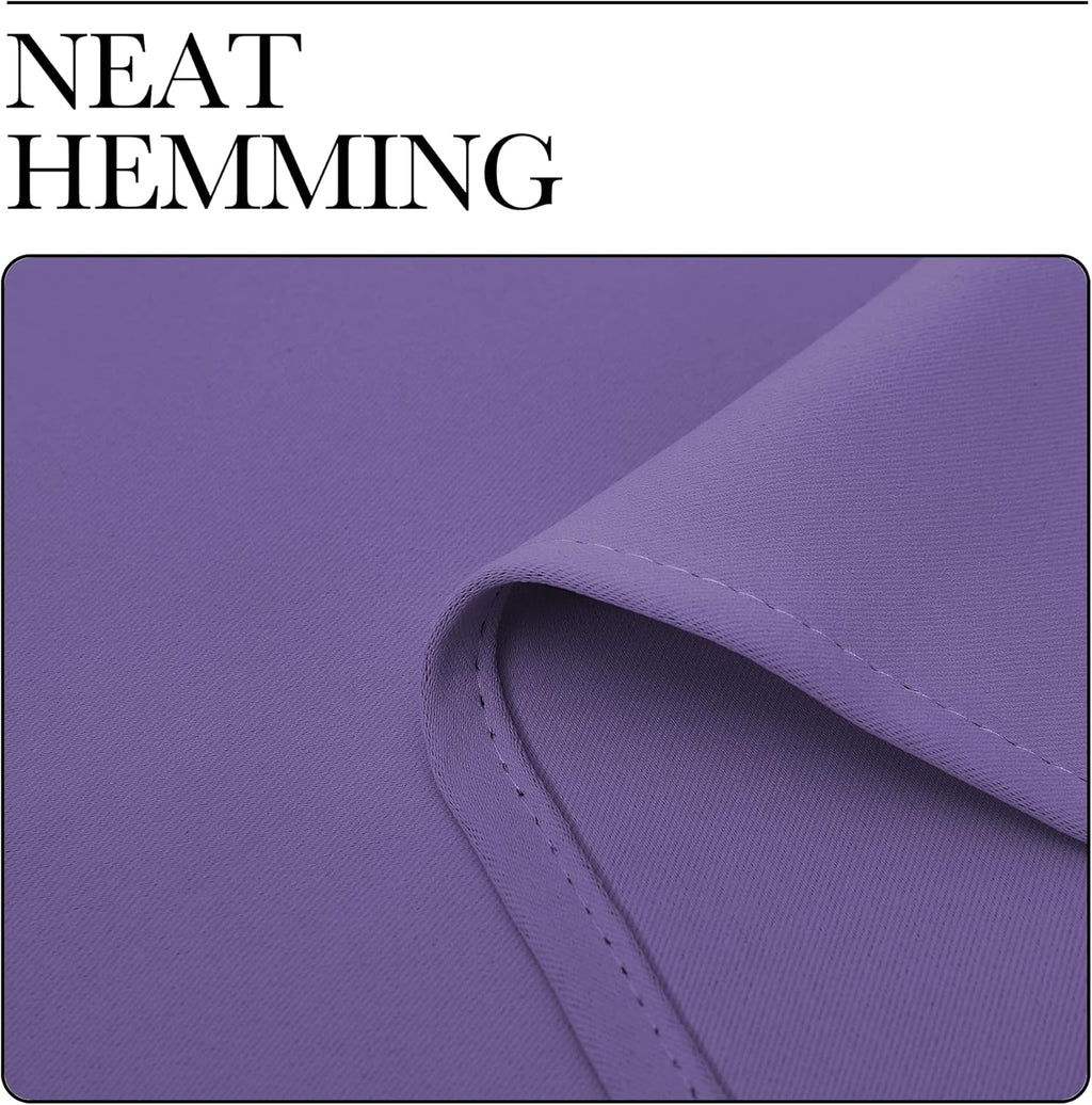 NICETOWN Blackout Curtain Panels - Thermal Insulated Grommet Drapes for Basement | Lilac Purple, 29x45" (1 Pair)