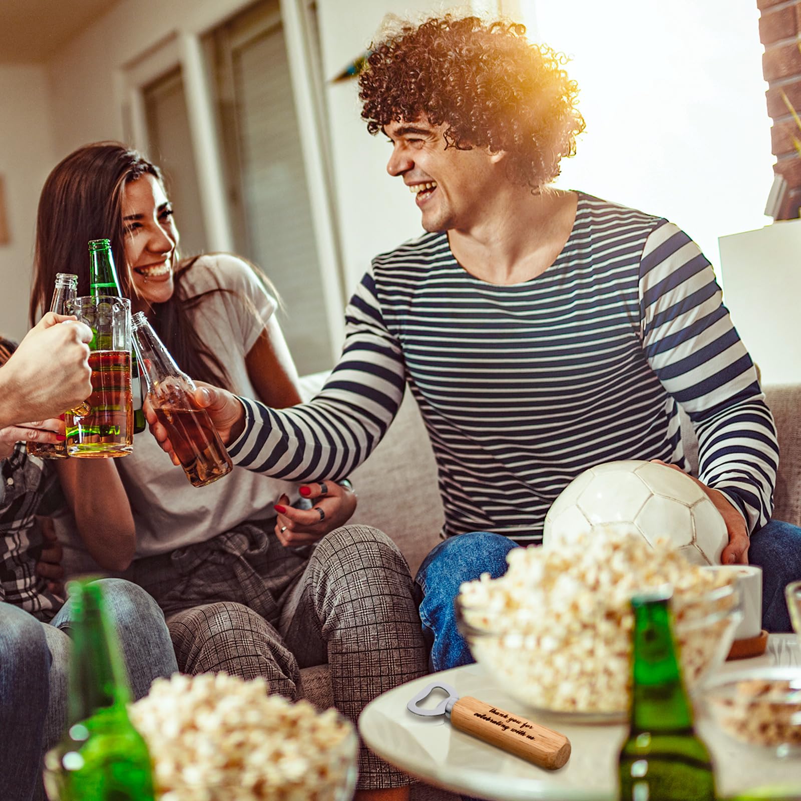 Zhehao 50 Sets Bottle Openers Wedding Favors for Guests with Thank You Cards Organza Bags Thank You Gifts for Wedding Bridal Shower Engagement Party Gifts