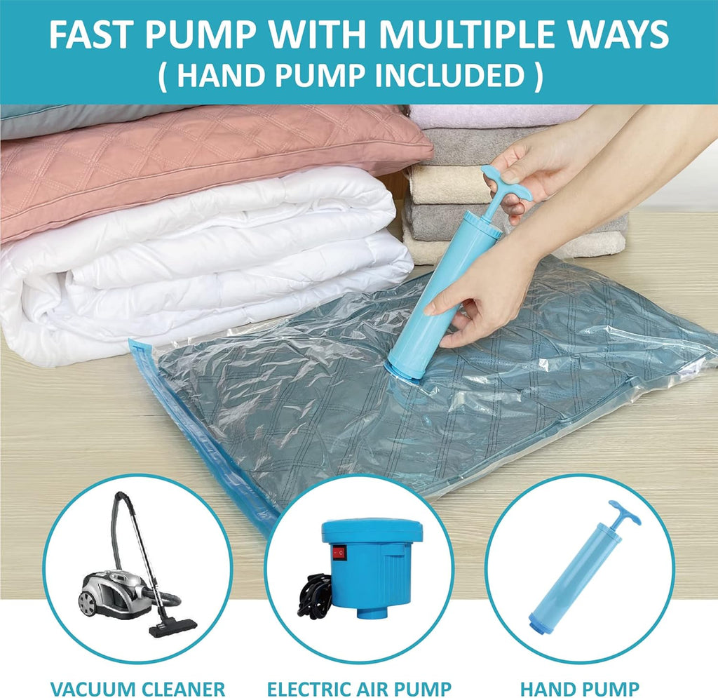 Roomimaster Vacuum Storage Bags - Jumbo Space Saver for Clothing, Bedding & Travel | 10 Pack