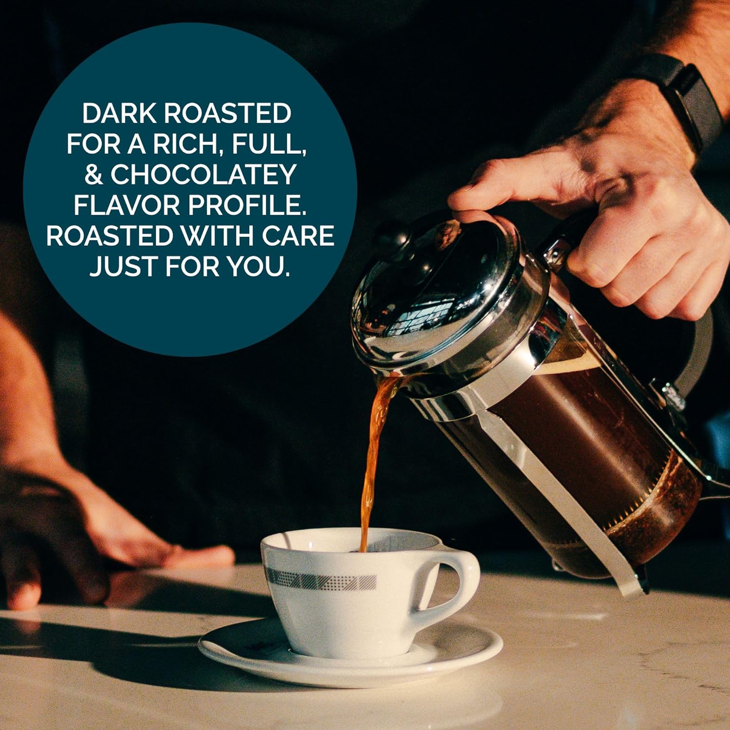 Stone Creek Coffee Dark Roast Whole Bean Coffee - Smooth & Rich Flavor with Dark Chocolate Notes | 12 Ounce