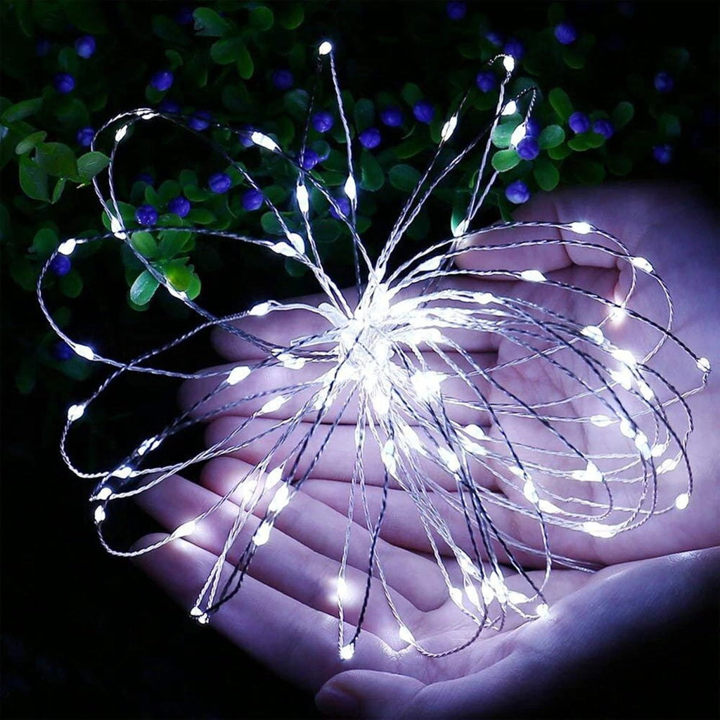 WATERGLIDE 12 Pack Mini String Lights - Battery Operated 20 LED Fairy Lights | Waterproof Silver Wire for Wedding & Party Decor