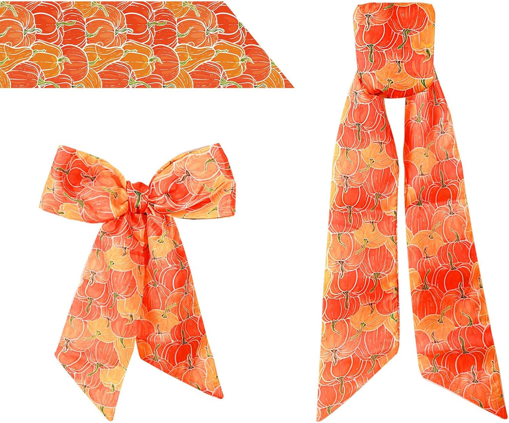 Regine Switzerland Wreath Sash - 2-Piece Fall & Winter Design for Front Door | 4.5 x 56 in, Sun-Proof & Water-Proof