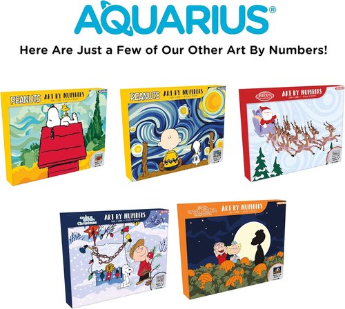 Aquarius TMNT Art by Numbers Painting Kit - 16x20 Stretched Canvas with 24 Paints & Brushes | Officially Licensed Collectible