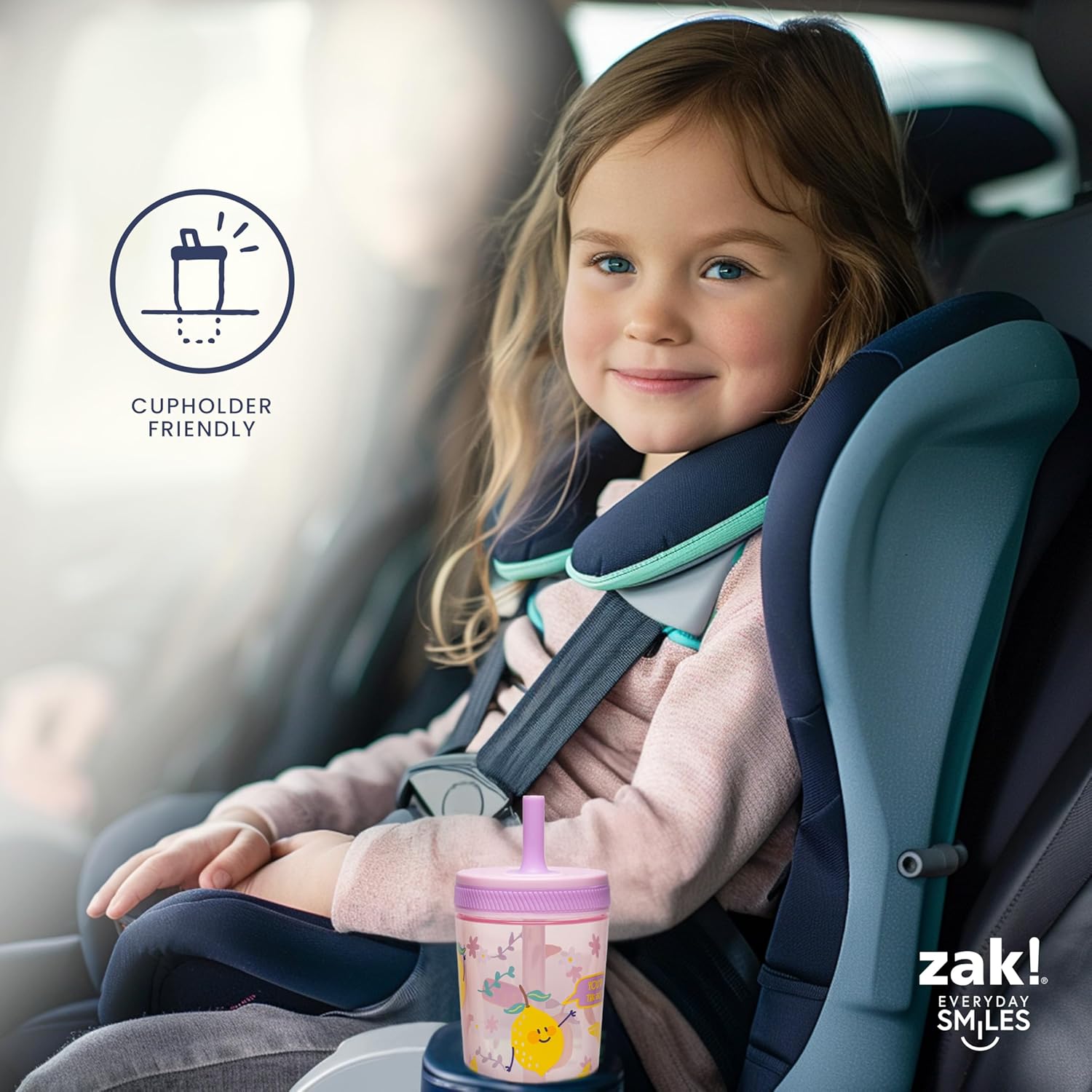 Zak Designs Bluey Kelso Toddler Cups - 15oz Leak-Proof Sippy Cups, 2-Pack for Travel & Home