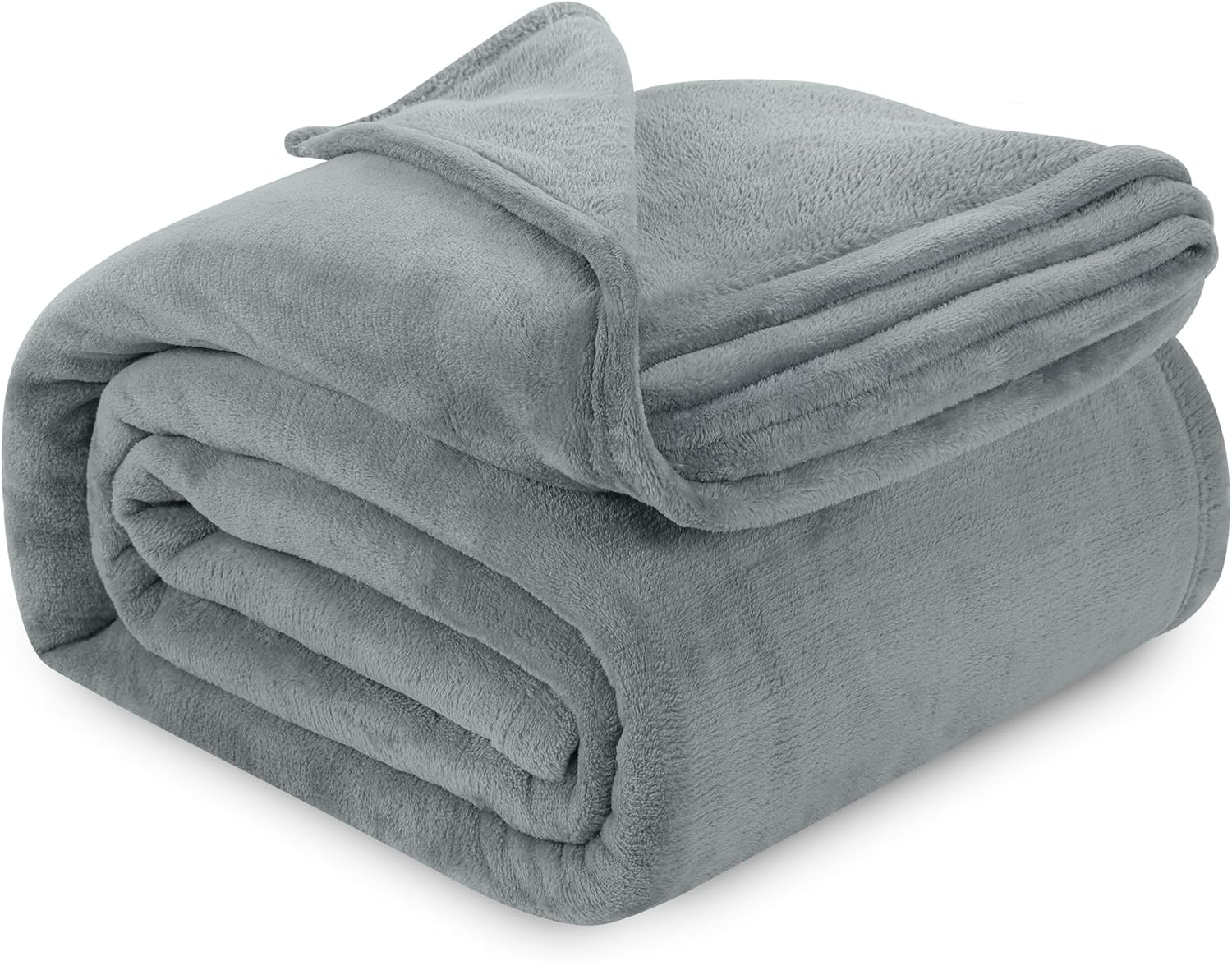 Utopia Bedding Queen Size Cool Grey Fleece Blanket - Soft, Anti-Static Microfiber (90x90 Inch)