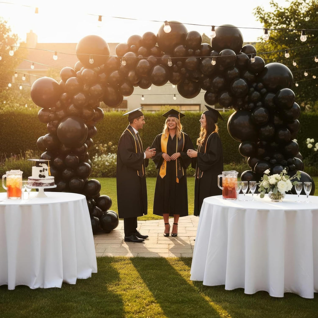 Vellax™ Balloon Garland Arch Kit - 146 Pcs Black Balloons for Baby Showers, Birthdays & Weddings