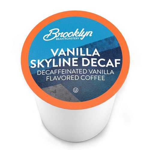 Brooklyn Beans Coffee Pods - Vanilla Skyline Decaf, Smooth & Creamy Flavor | 40 Count Compatible with Keurig 2.0