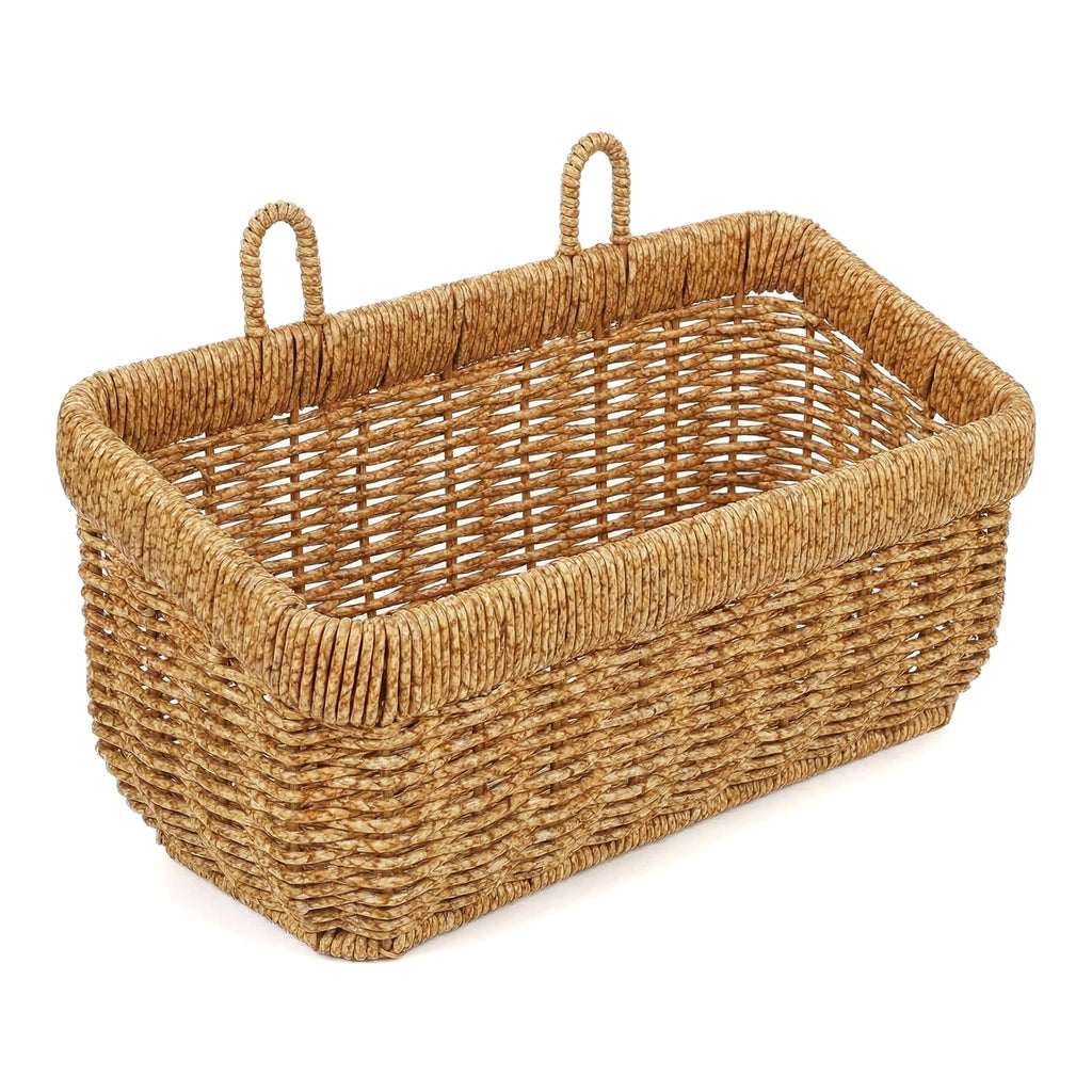 11 inches Wall Hanging Baskets Woven Basket Boho Style Fruit Basket Storage Baskets for Organizing Home Kitchen Garden Plants Hanging Decoration