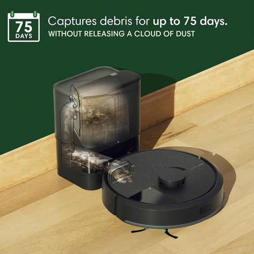 iRobot Roomba 105 Combo Robot Vacuum & Mop - Self-Emptying Dock, LiDAR Navigation, Intense Suction, Multiple Modes