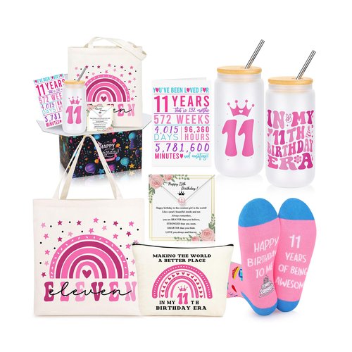 JTENGTOP 11 Year Old Beautiful Teen Girl Birthday Gifts, Gifts for 11 Year Old Beautiful Teen Girl, Best Popular Present, 11th Birthday Decorations