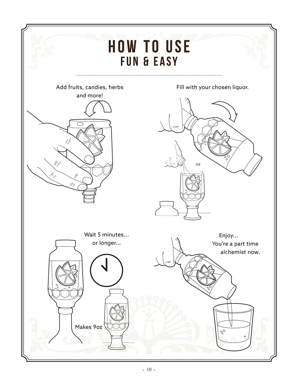 Prepara Barware Tastemaker Craft Infuser, Clear