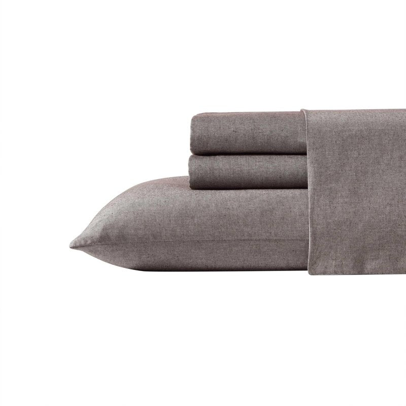 Tommy Bahama - King Sheet Set, Twill Weave Bedding with Matching Shams and Deep Pockets, Wrinkle-Resistant Bed Essentials, Oeko-Tex Certified (Paradise Twill Dark Brown, King)