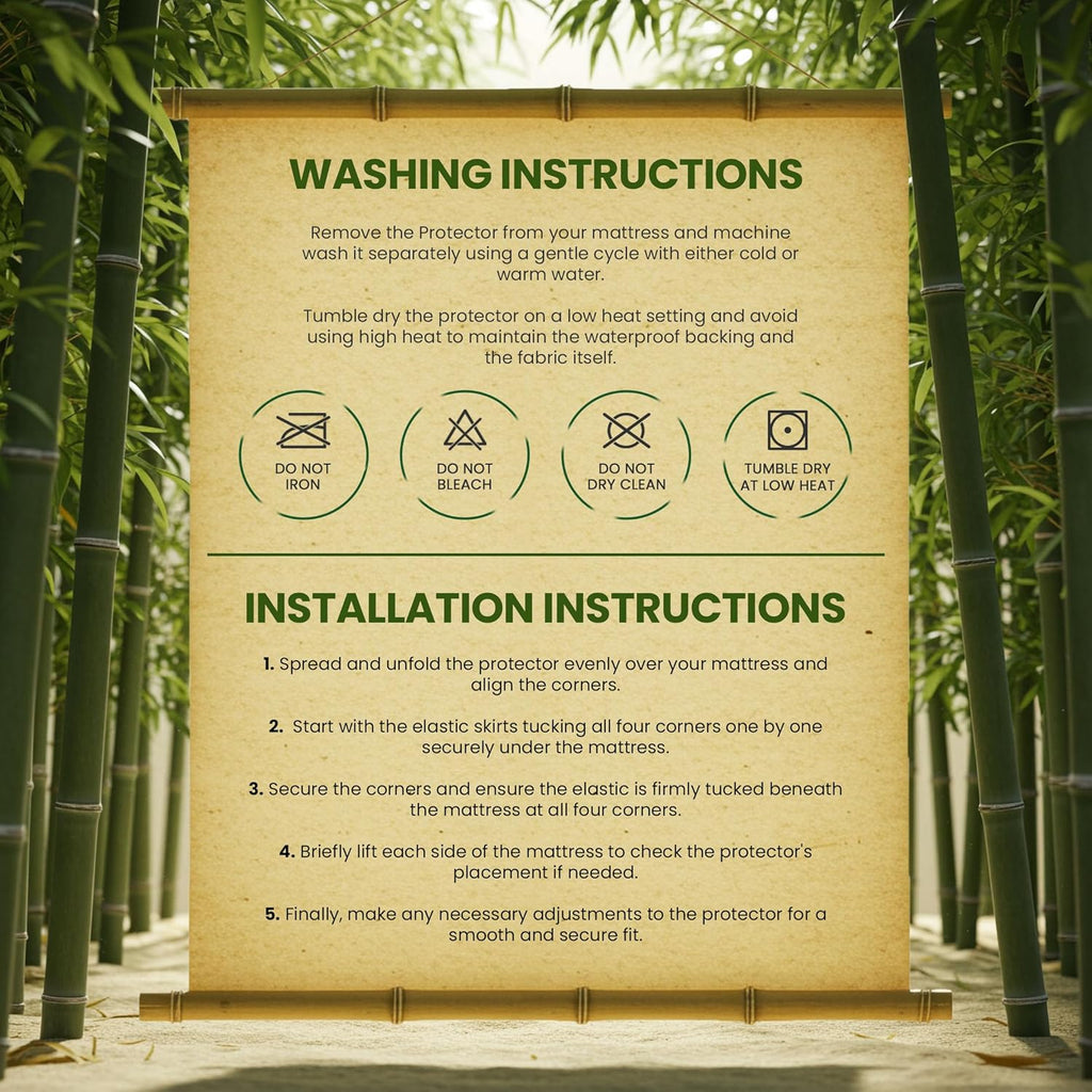 Utopia Bedding Waterproof Mattress Protector - Premium 200 GSM Bamboo Viscose | Full Size, Soft & Breathable