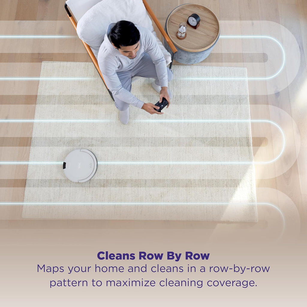 Shark Navigator Robot Vacuum - Powerful Suction & SmartPath Navigation | Self-Empty Base, White, AV2110S