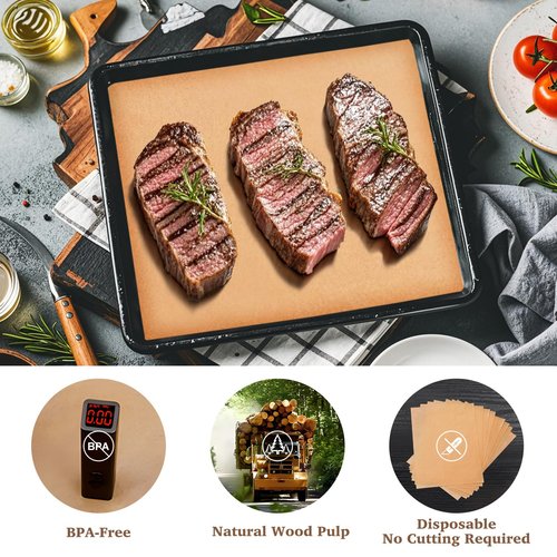 200 Pcs Air Fryer Liners Disposable Compatible with Emeril Lagasse 26 QT French Door 360 Air Fryer, 10''x11'' Airfryer Paper Liners Sheets for Emeril Lagasse Accessories