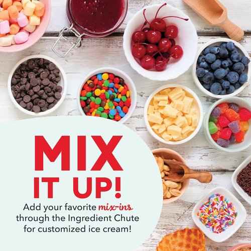 Dash Deluxe Gelato & Ice Cream Maker - One-Touch Churning for Homemade Desserts - 2 Quart, Aqua