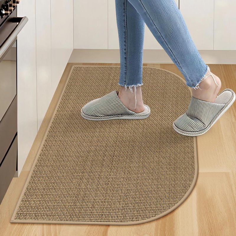 KIMODE Kitchen Mat 20" x 59",Farmhouse Runners Rugs Non Skid Washable,Cushioned Floor Mats for Hallway,Absorbent Kitchen Carpet for Laundry Doorway,Bathroom,Office,Dark Grey