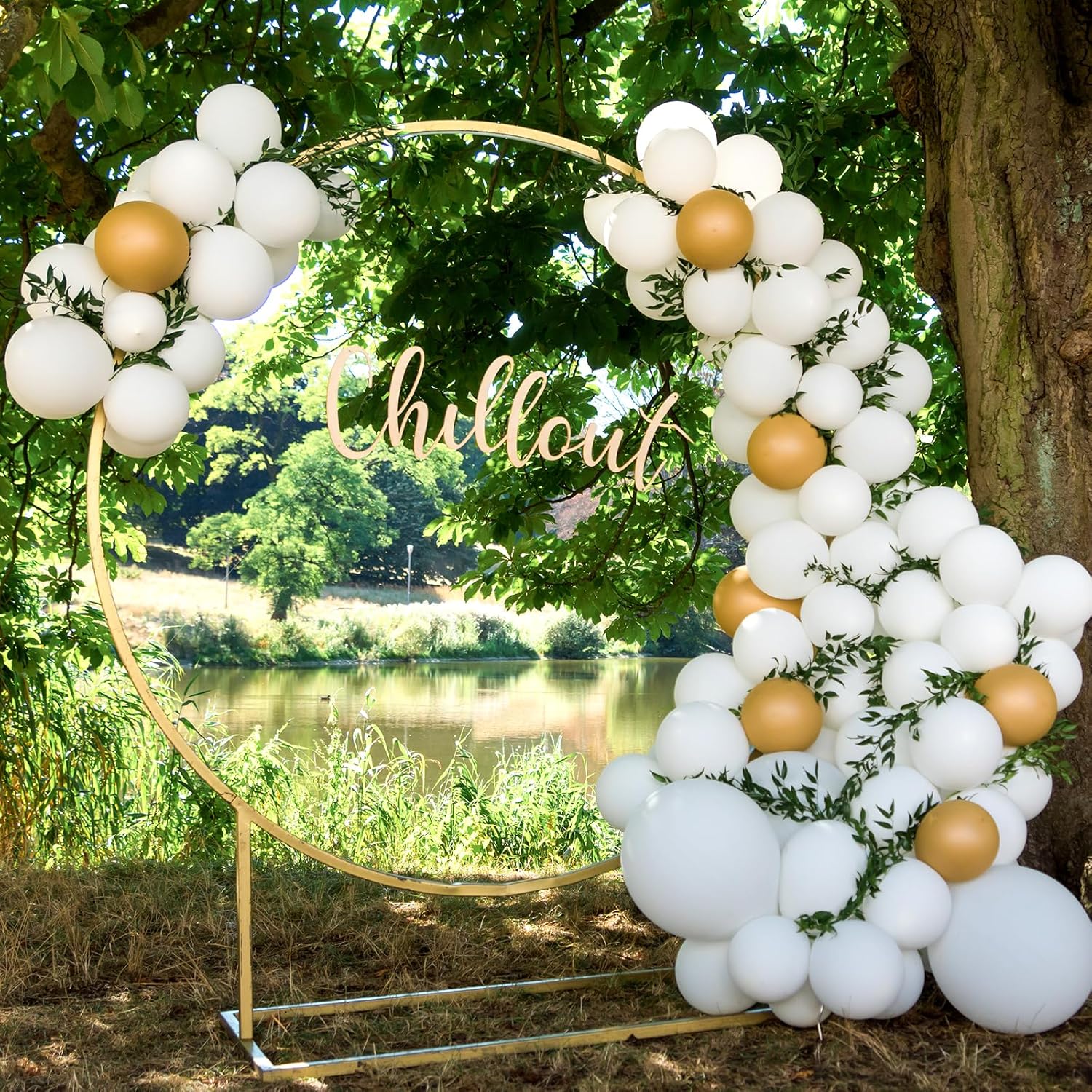 RUBFAC White Balloons - 5 Inch Latex Party Balloons | 120pcs for Graduation, Weddings & Anniversaries