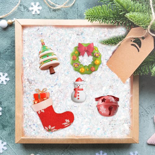 CCINEE Christmas Fake Snow Decoration - Sparkling Flake Powder for Holiday Crafts | 200g White