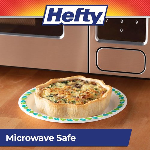 Hefty Compostable Small Paper Plates - 6 Inches, Soak-Resistant, Eco-Friendly, 40 Count