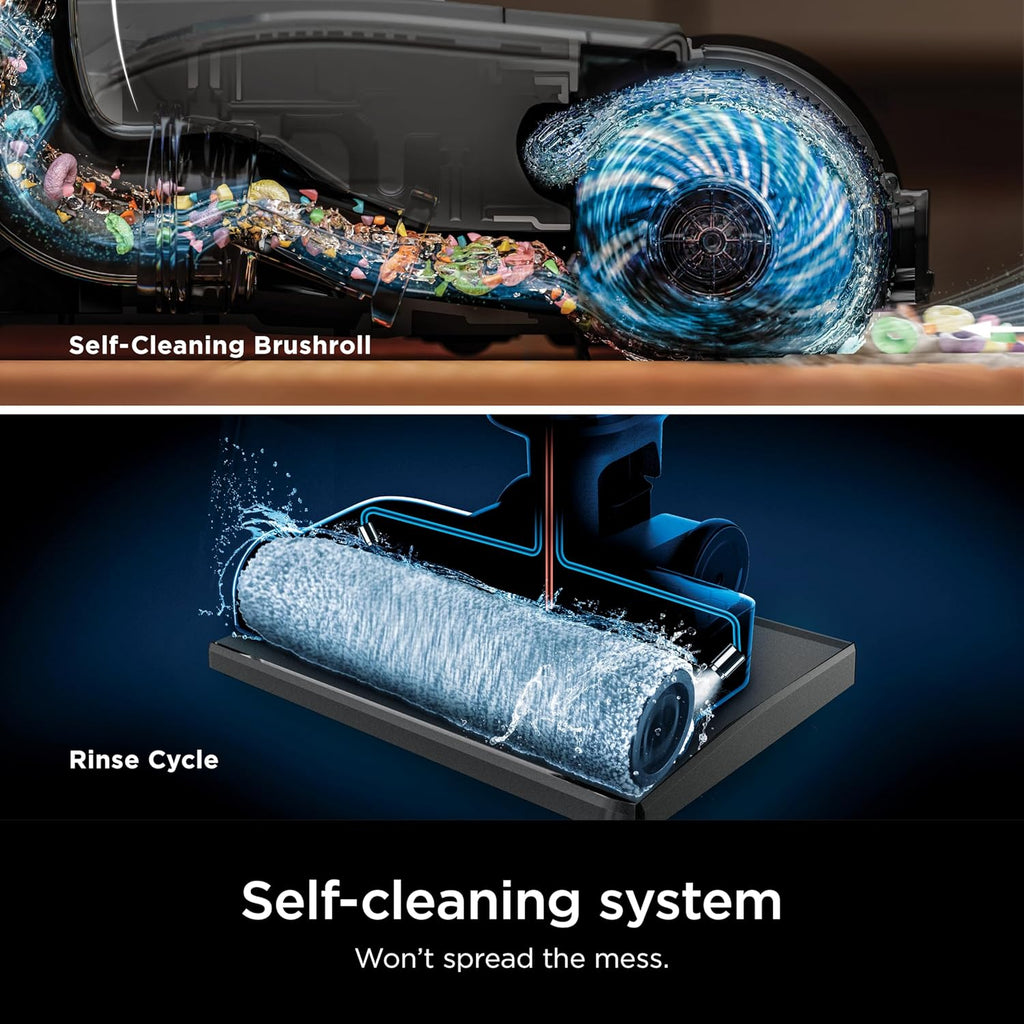Shark HydroVac MessMaster Cordless Wet Dry Vacuum Cleaner - 3-in-1 Self-Cleaning System, Lightweight & Powerful Suction for Hard Floors & Area Rugs - Rose Gold