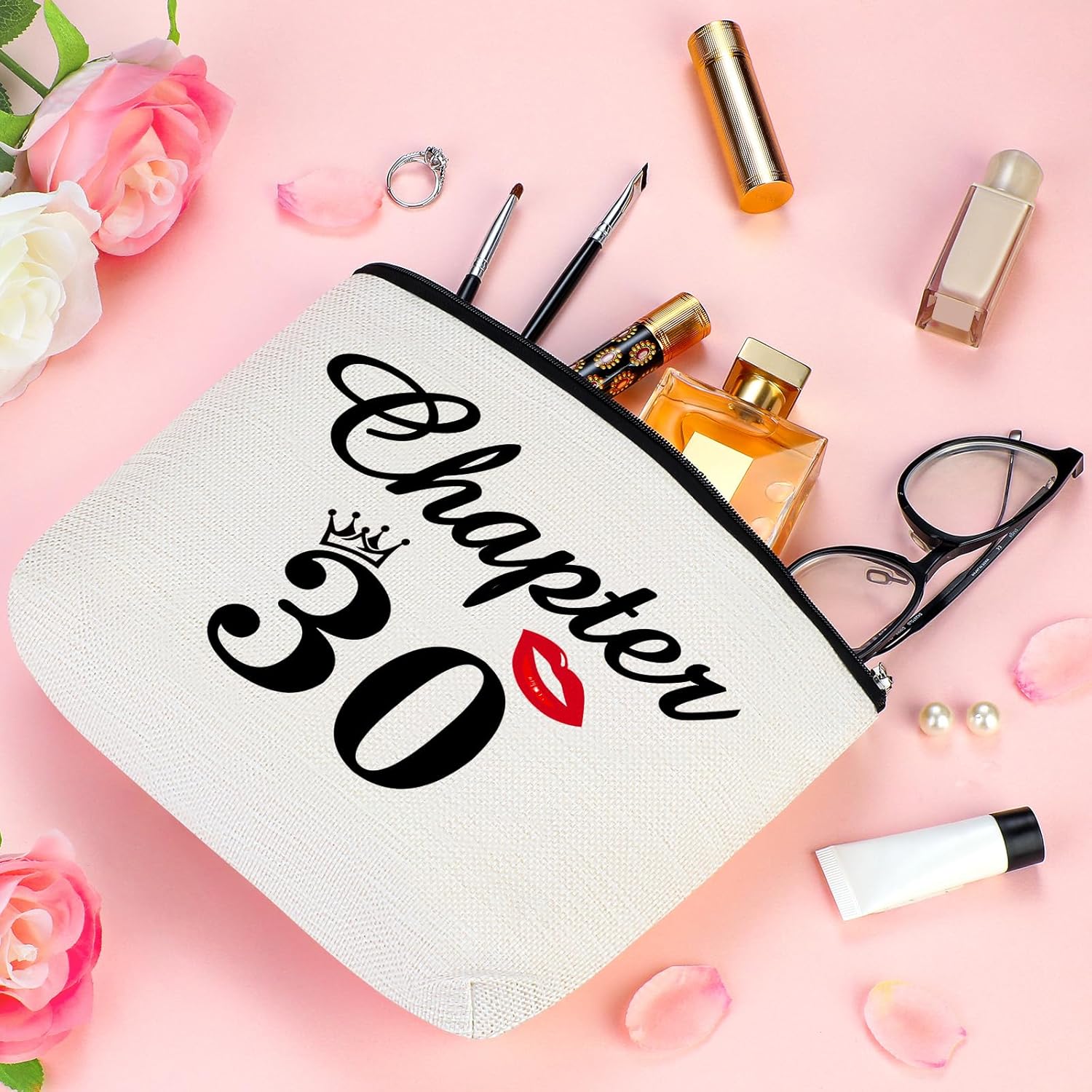 Regine Switzerland 30th Birthday Gift Set - Fun Coffee Mug, Makeup Bag & Candle for Women