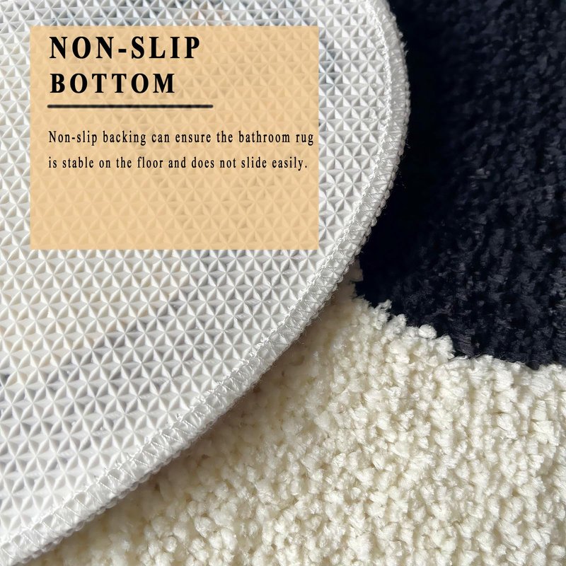 UKELER Nursery Cute Cow Shaggy Accent Bedroom Bathroom Rug, Non-Slip for Kids, 36''17''