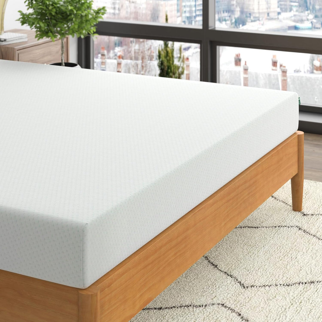 Zinus 6 Inch Green Tea Memory Foam Mattress - Queen Size | Fiberglass Free & CertiPUR-US Certified