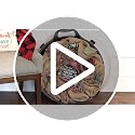 HOMZ 6-Pack 24-Inch Plastic Wreath Storage Organizer Container Red