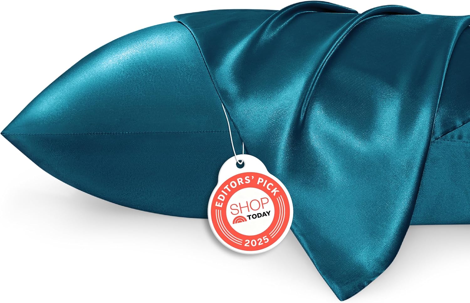 Bedsure Satin Pillowcases - Luxurious Silk-Like Queen Size Set of 2 | Teal 20x30 Inches, Perfect Gift for All