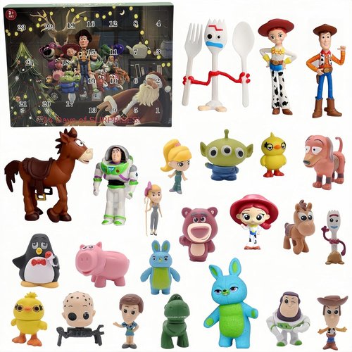 Advent Calendar 2025 - 24-Day Countdown Toy Set with Anime Figures | Perfect Christmas Gifts