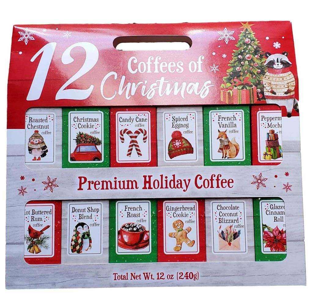 Skiennix 12 Gourmet Coffee Holiday Gift Set - Perfect Christmas Treat for Coffee Lovers