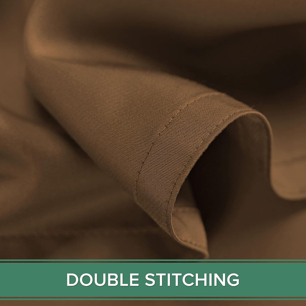 Pure Bamboo Twin Sheets - Luxuriously Soft & Cooling 100% Organic Viscose Bed Set | Double Stitching, Coconut Husk