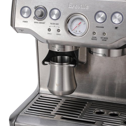 KNODOS 54mm Dosing Cup for Breville Espresso Machine and Grinders, Stainless Steel Coffee Bean Dosing Cup 54 mm With Grinder Activating Tab (Silver)
