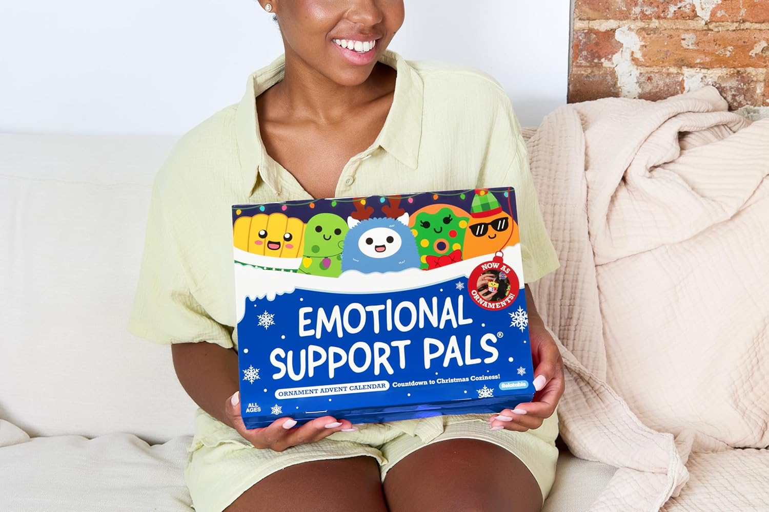 Relatable Emotional Support Advent Calendar - 24 Mini Plush Toys & Ornaments | Fun Countdown Gift for All Ages