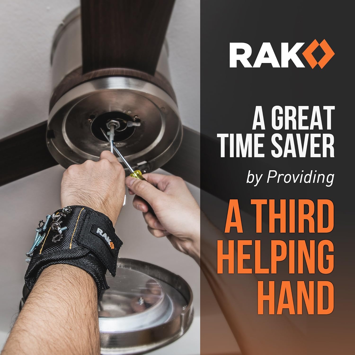 RAK Magnetic Wristband - Premium Tool Belt for Holding Screws & Nails | Perfect Gift for Men & Handyman