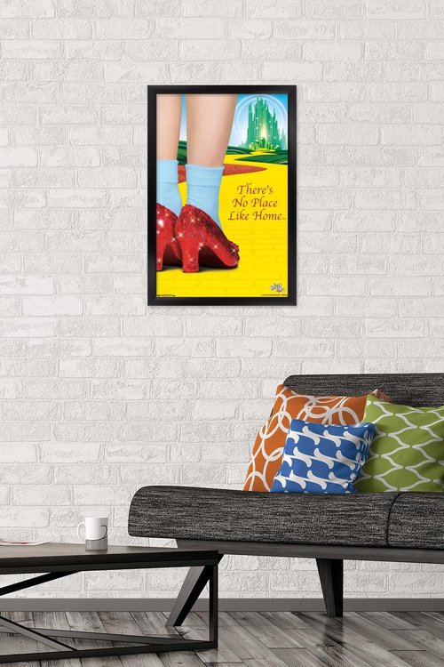 Trends International The Wizard Of Oz - No Place Like Home Wall Poster, 22.4L x 14.7W, Black Framed Version