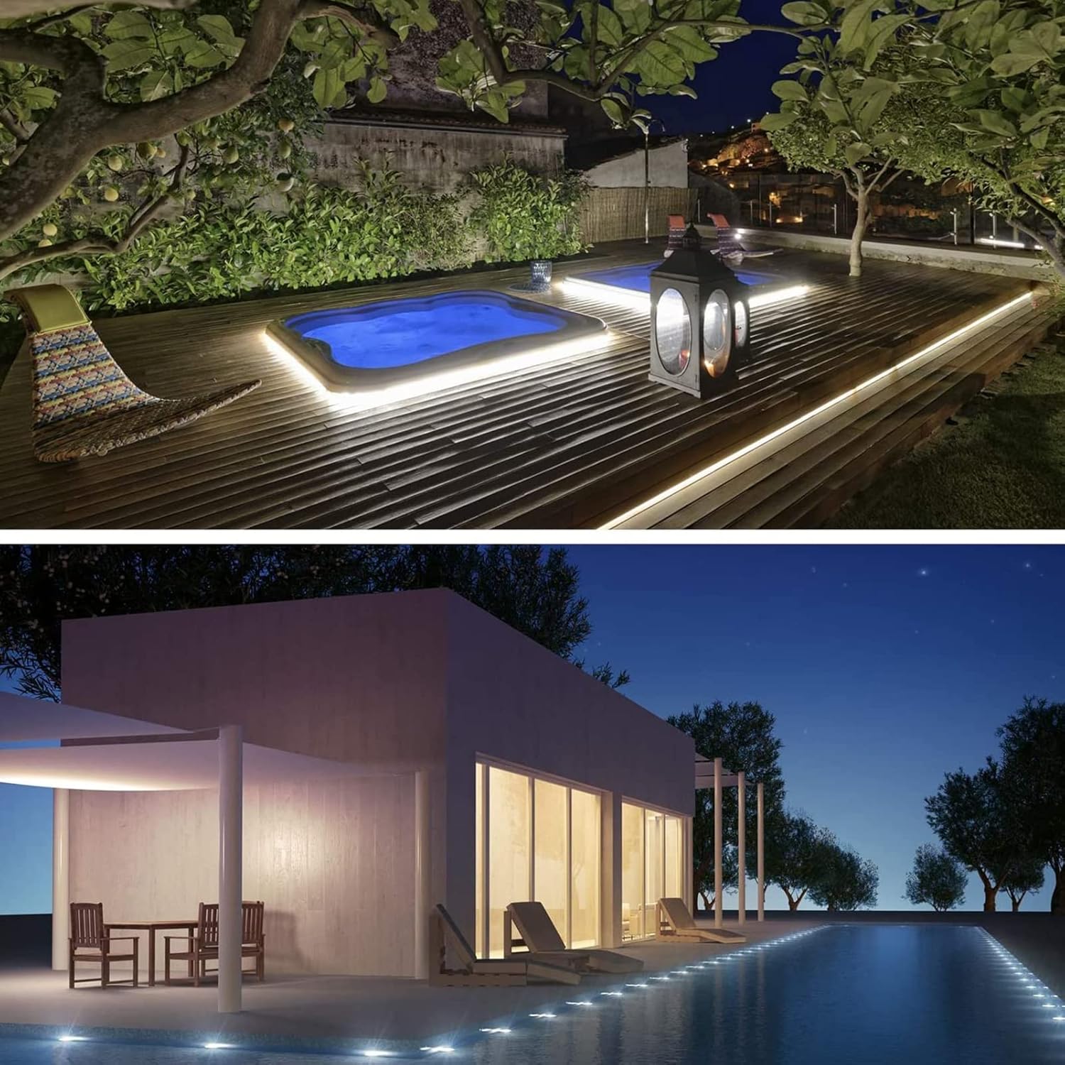 Skiennix 200ft LED Rope Lights - Waterproof Flexible Tube Lighting with 8 Modes | Perfect for Outdoor & Indoor Decor