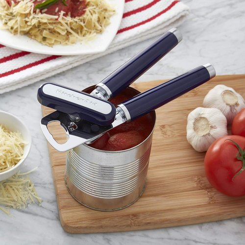 KitchenAid Classic Can Opener - Multifunctional Bottle Opener, 8.34-Inch, Cobalt Blue