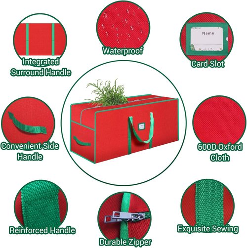 Christmas Tree Storage Bag by [Brand Name] - Fits Up to 7.5 Ft | Durable 600D Oxford Cloth with Reinforced Handle