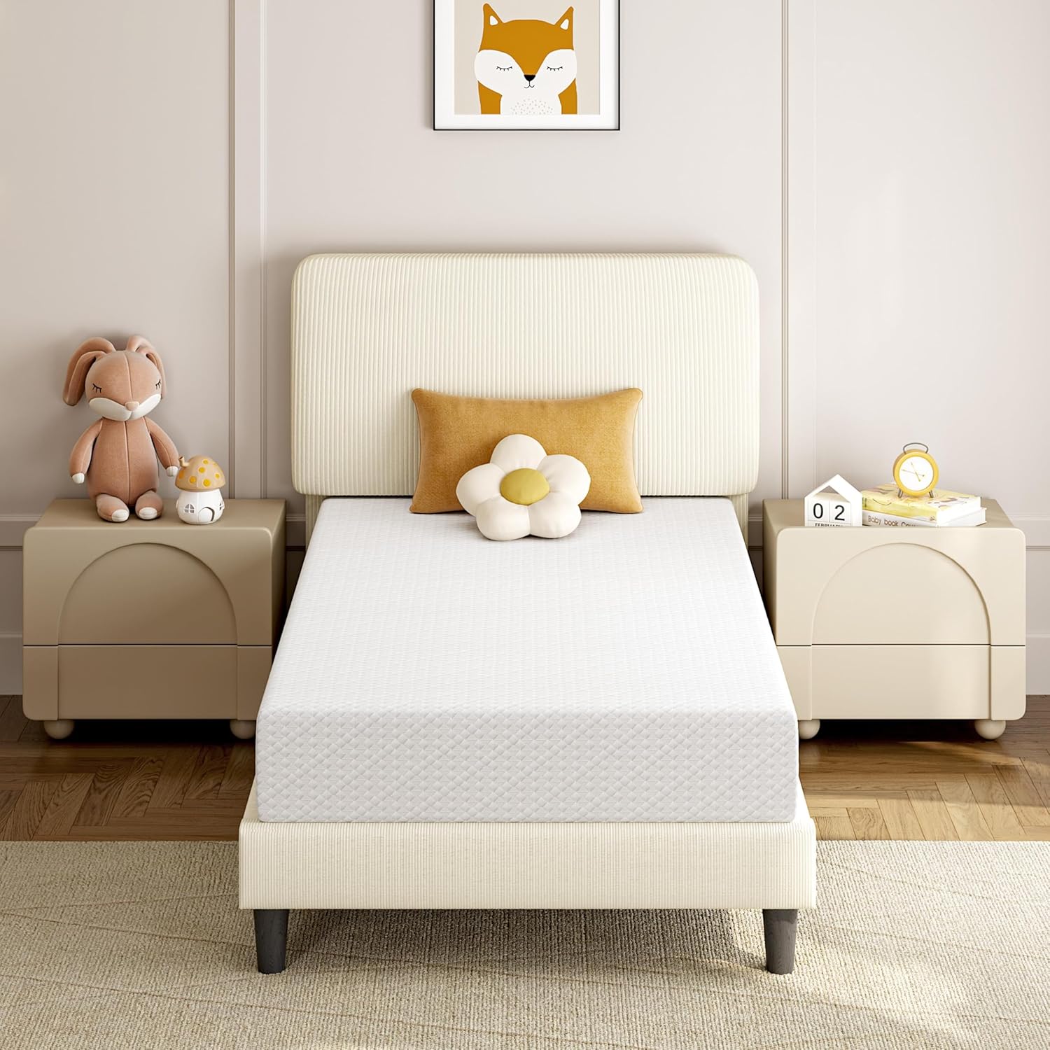 Yaheetech Twin Mattress - 8 Inch Cooling Gel Memory Foam with Green Tea - Medium Firm, CertiPUR-US Certified