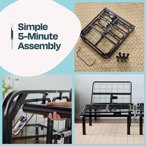 Linenspa Adjustable Bed Frame - Electric Base with Independent Head & Foot Incline - Twin XL Size