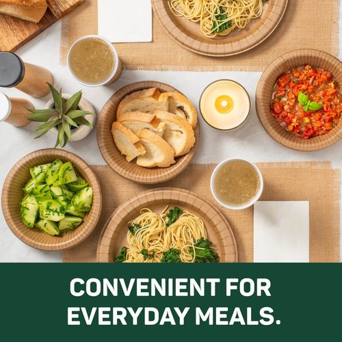 Dixie EcoSmart 100% Recycled Fiber Paper Plates, 10 in, 36 Count, Medium Disposable Plate Great for Light Breakfast, Lunch, and Dinner Size
