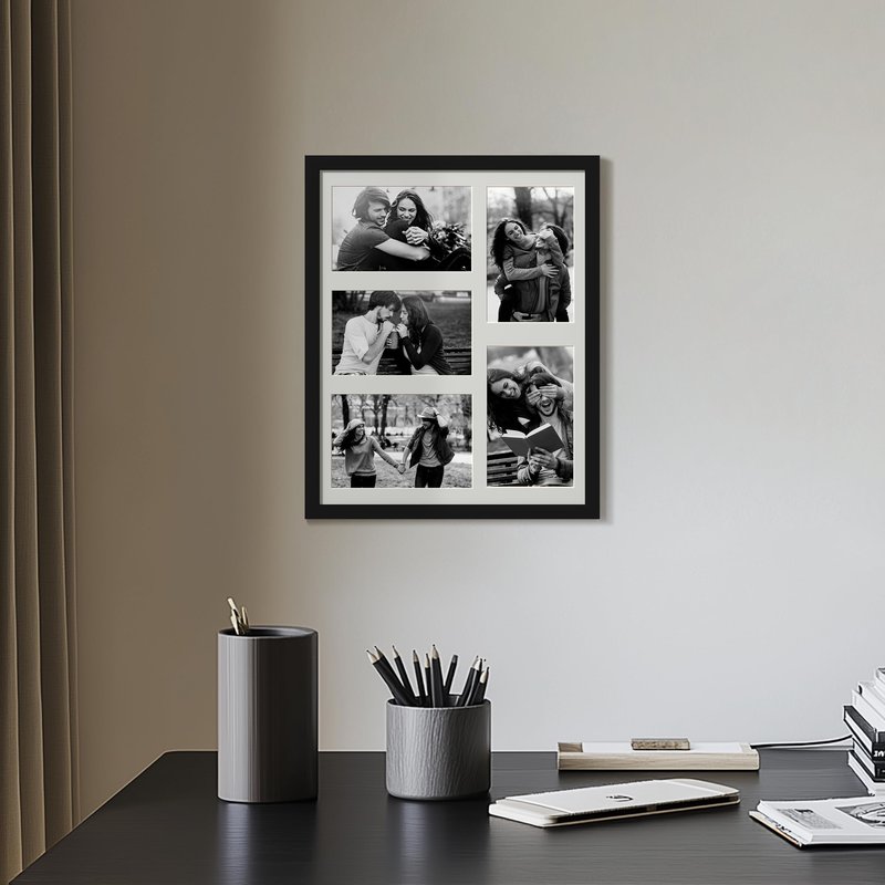 eletecpro 10 Pack 11x14 Picture Frame Collage Display 5 4x6 Photos with Mat or 11x14 Photo without Mat, Lightweight Gallery Frame Set for Wall Decor