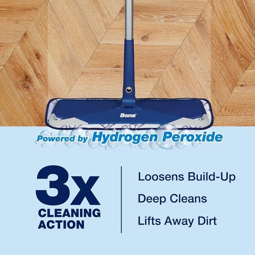 Bona PowerPlus Hardwood Floor Cleaner Spray - 32 fl oz | Oxygenated Formula for Residue-Free Cleaning