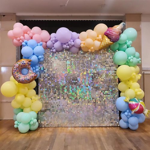 110Pcs Metallic Chrome Gold Balloon Arch Kit - 12 Inch Garland for Wedding, Birthday & Baby Shower Decor