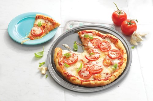 GoodCook Nonstick Steel Pizza Pan - 12-Inch Gray | Perfect for Crispy Crusts and Easy Cleanup